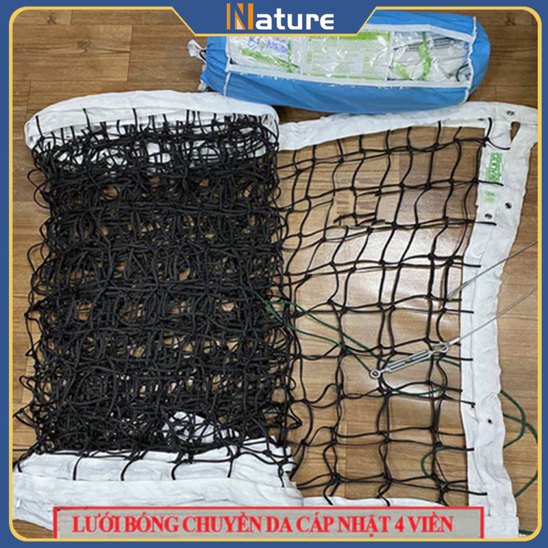 [🚛Free shipping] Lưới Bóng Chuyền Da (Dài 9.5m Rộng 1m) Chuẩn Thi Đấu Cước CựC BềN