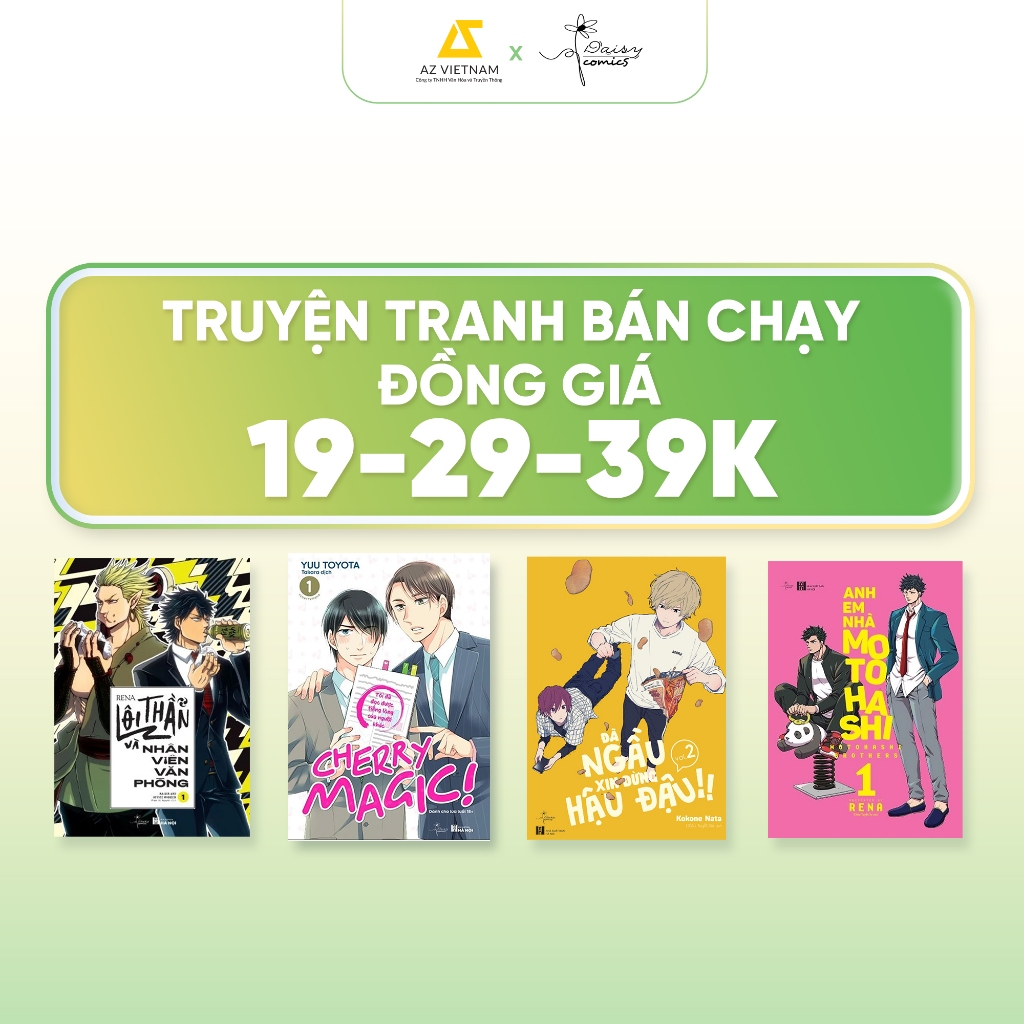 Sách - Truyện Tranh Bán Chạy Đồng Giá 19 - 29 - 39k