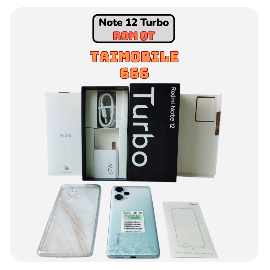 Điện thoại Xiaomi Redmi Note 12 Turbo 12/256 Snapdragon 7+ Gen 2 pin 5000mah sạc 67W