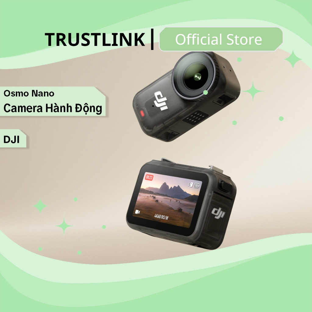 DJI Osmo Nano - Camera Hành Động - Siêu Gọn Nhẹ - Màn Hình OLED - Quay Video 4K/60fps - Sạc Nhanh