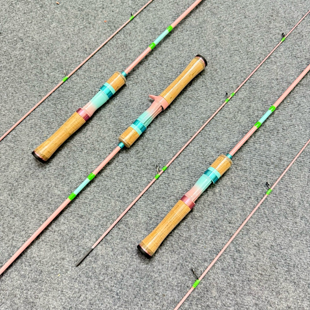 Cần Câu UL Hồng Cánh Sen Thế Hệ 2 – Pu Chống Xoắn, Ngọn 1ly Siêu Nhạy | Size 1m5 – 1m68 – 1m8 – 1m98 | Tải Cá 2-4kg