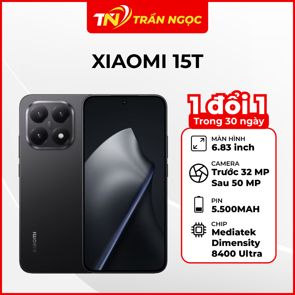 Điện thoại Xiaomi 15T (5G) 12GB 512GB Chính Hãng
