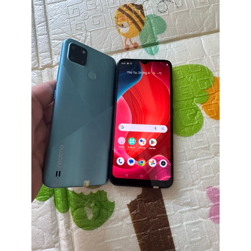 Điện thoại cũ realme c21y ram 3 và ram4 đã qua sử dụng