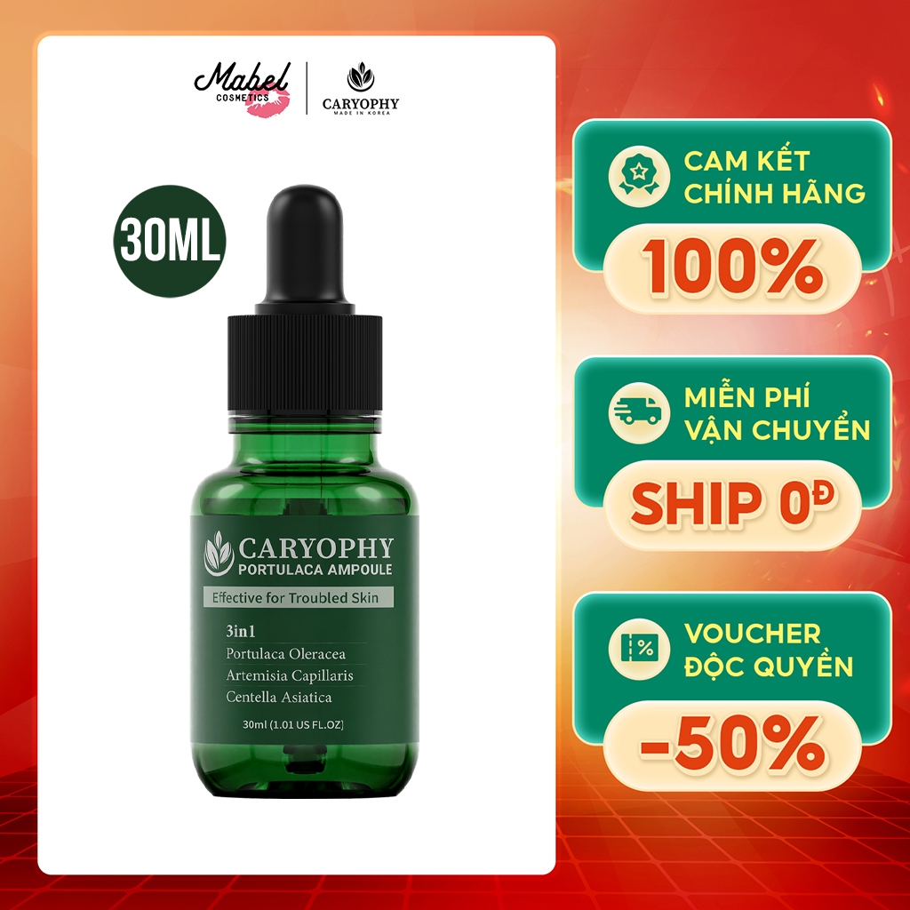 Tinh chất giảm mụn Caryophy 30ml (Caryophy Portulaca Ampoule 30ml)
