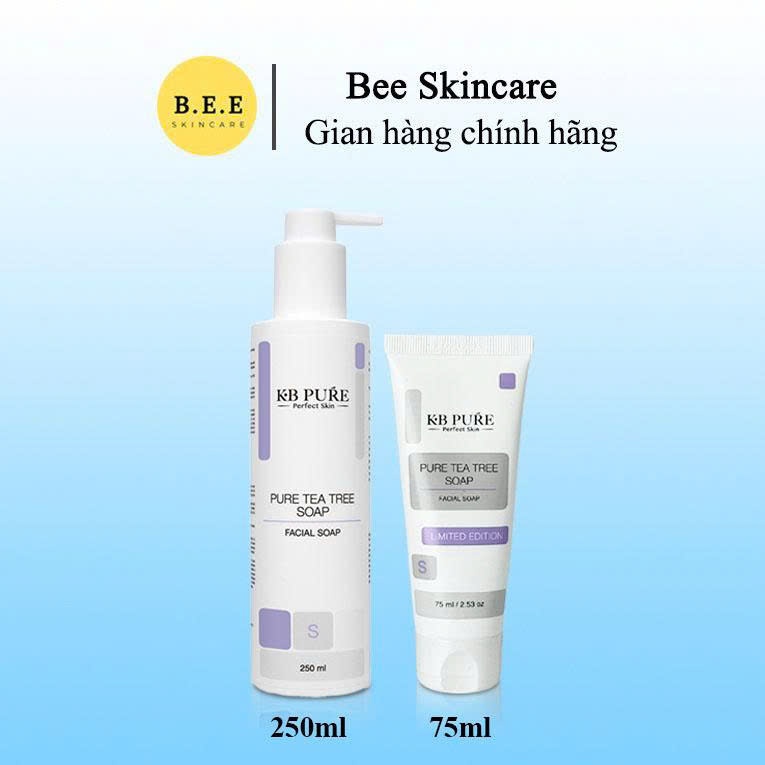 [HÀNG CÔNG TY] Sữa Rửa Mặt KB Pure Tea Tree Soap Làm Sạch Sâu, Dưỡng Ẩm, Dịu Nhẹ Cho Da Bee Skincare