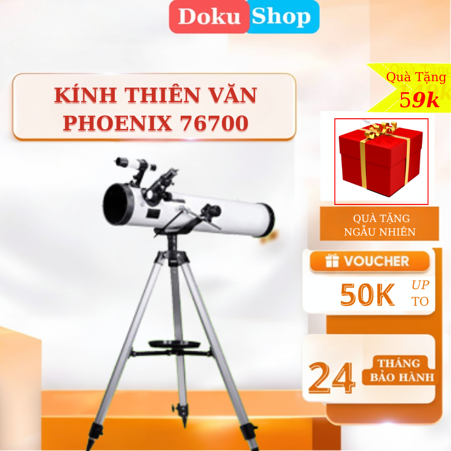 Kính viễn vọng Phoenix 76700 , 70300 độ nét cao, Kính thiên văn phản xạ độ phóng đại 525x, Kính ngắm trăng sao