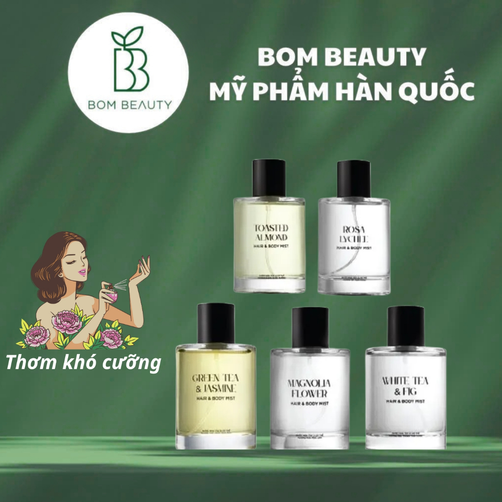 Nước Hoa, xịt thơm Tóc & Cơ Thể - Hair & Body Mist Skinlax Hair & Body Mist 100ml (11/2028)