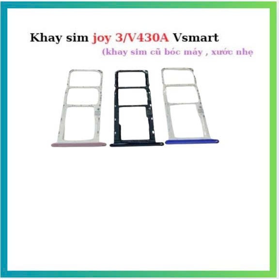 Khay sim Vsmart V430A, joy 3, xước nhẹ