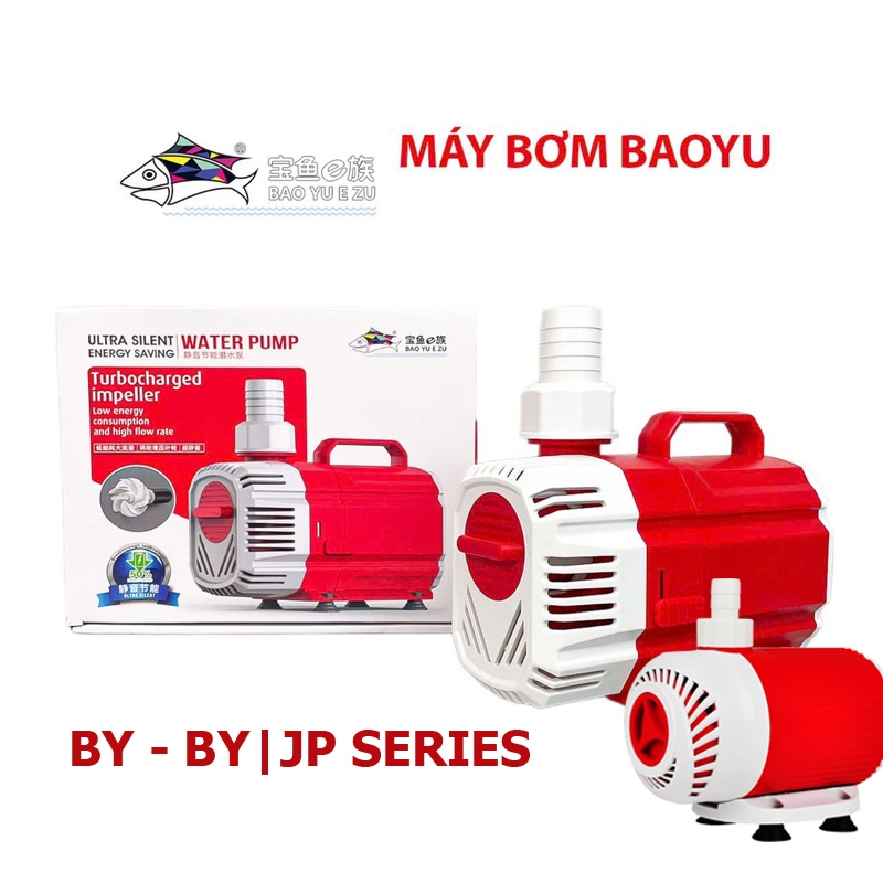 Máy Bơm Baoyu BY| JP Series (3000-12000L/H) Tiết Kiệm Điện Cho Bể Cá, Non Bộ, Sinh Hoạt