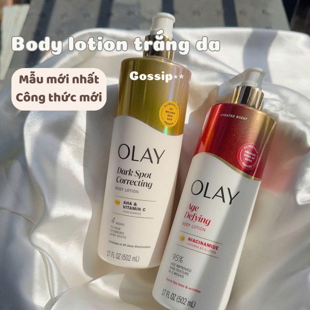 [BẢN MỸ, CÔNG THỨC MỚI] BODY LOTION OLAY - SÁNG DA, MỊN DA, CĂNG BÓNG