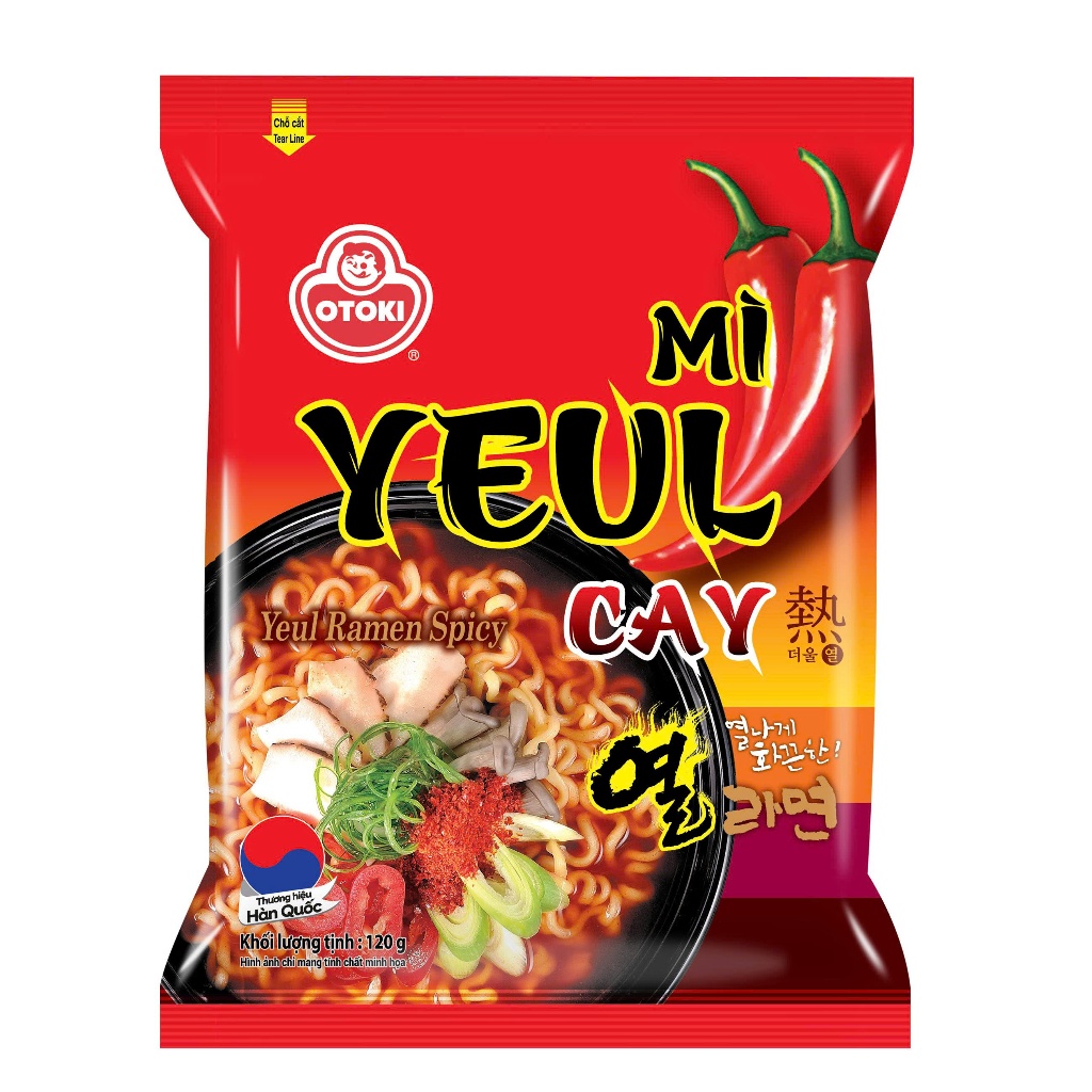 Mì Yeul cay Hàn Quốc 120g OTOKI