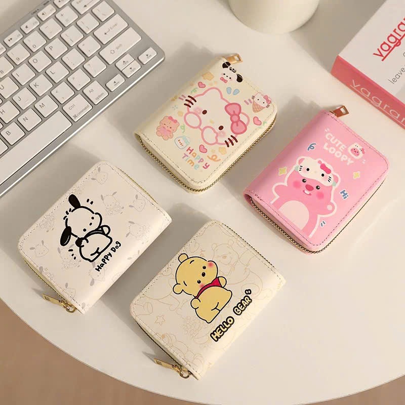 Ví Nữ Mini Nhỏ Gọn Nhiều Ngăn Bỏ Túi Hoạ Tiết Hello Kitty Siêu Hot Mẫu Mới Nhất
