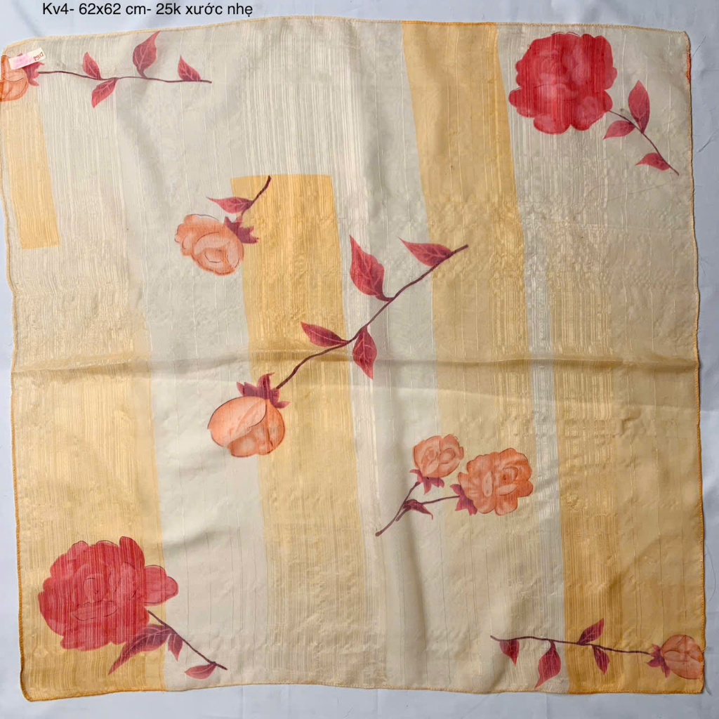 (100 mẫu KV1-155 )Khăn hiệu/ khăn vuông 2hand Nhật