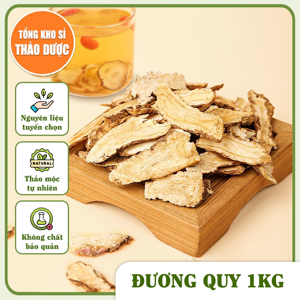 Đương quy sấy 1kg, quy ngố lát mỏng, thơm, sạch dùng pha trà, hầm canh, tốt cho sức khỏe