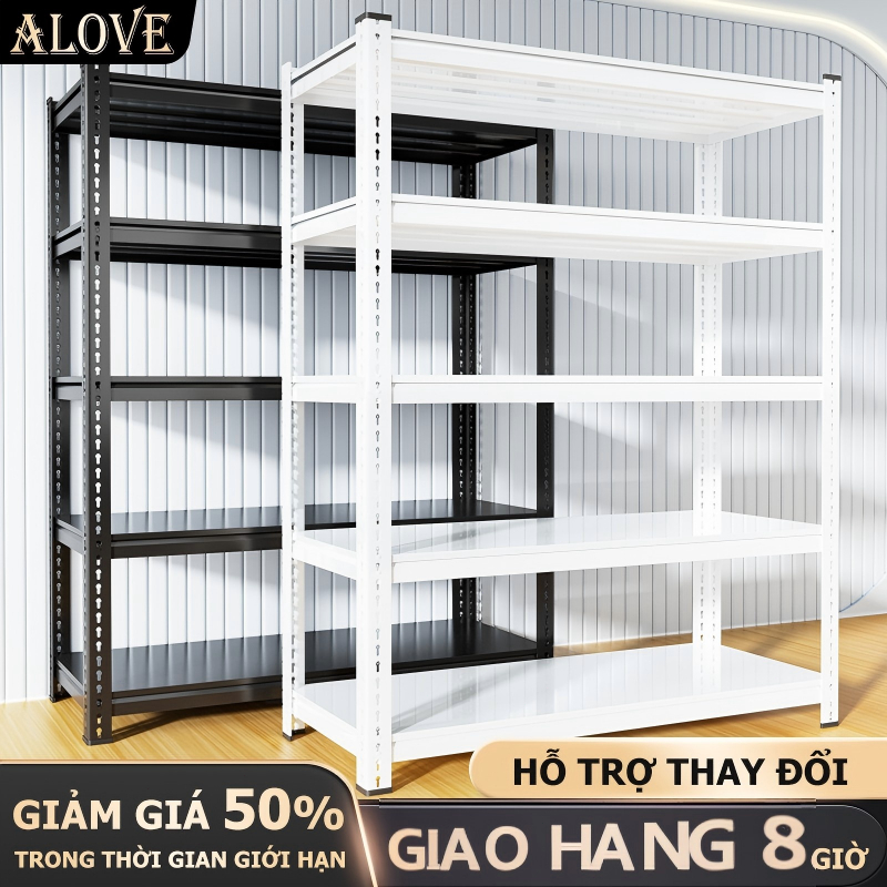 【Tấm thép dày】Kệ sắt inox nhiều tầng kệ bếp sắp xếp bảo quản siêu chịu lực có ốc vít cố định Chắc chắn và bền bỉ