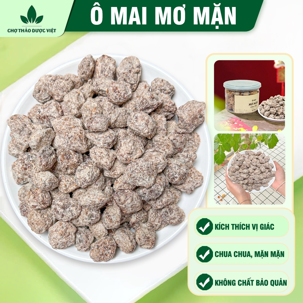 Xí muội mơ mặn chua ngọt 100g, đồ ăn vặt thơm ngon, dùng pha trà, pha chế đồ uống