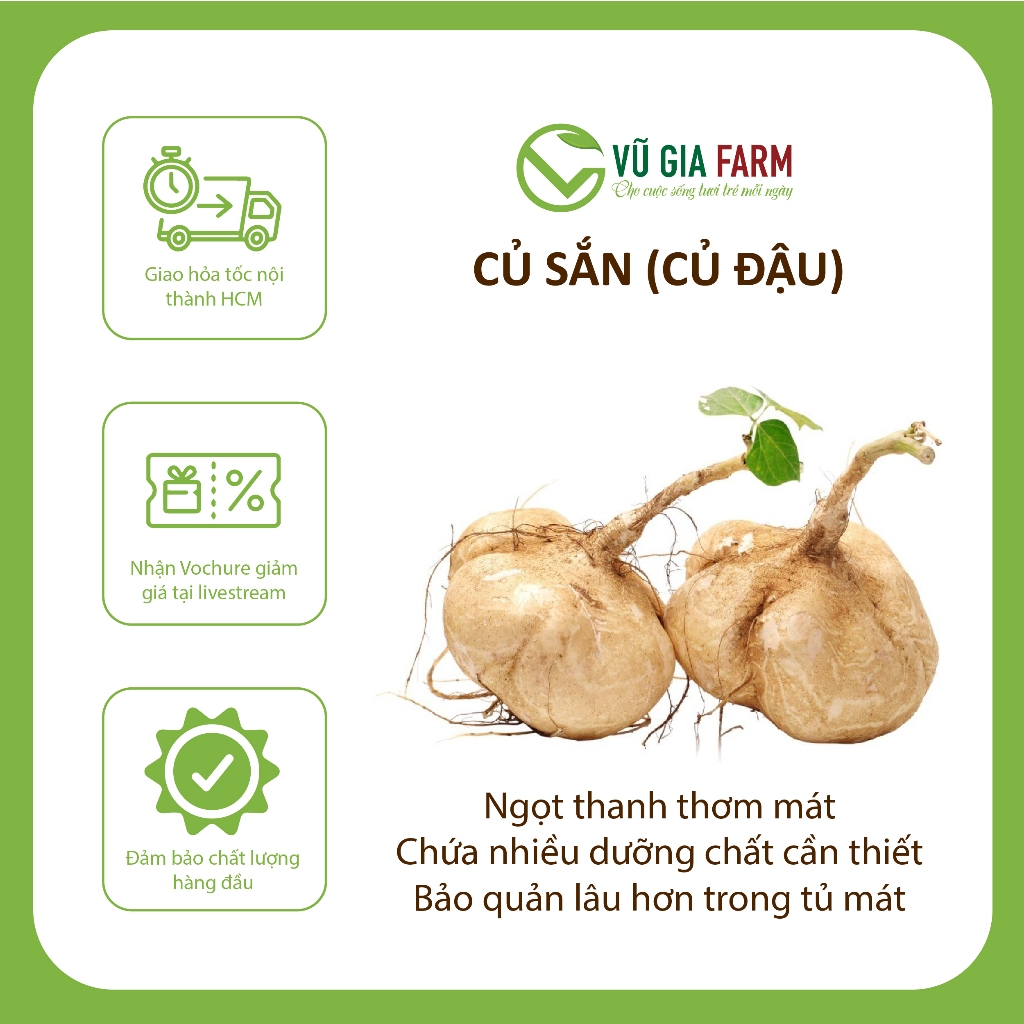 [HỎA TỐC HCM] CỦ ĐẬU/CỦ SẮN