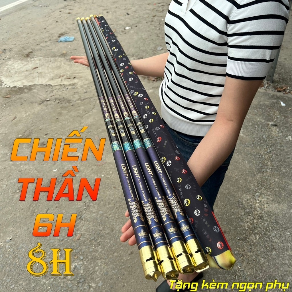 Cần Câu Đài Chiến Thần 8H-10H Bản Đối Trọng Chuyên Săn Hàng [Tặng Ngọn Phụ] Cần Câu Chất Lượng Cao