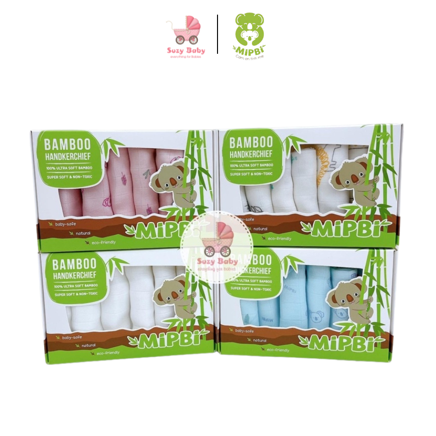Khăn sữa sợi tre Mipbi siêu mềm