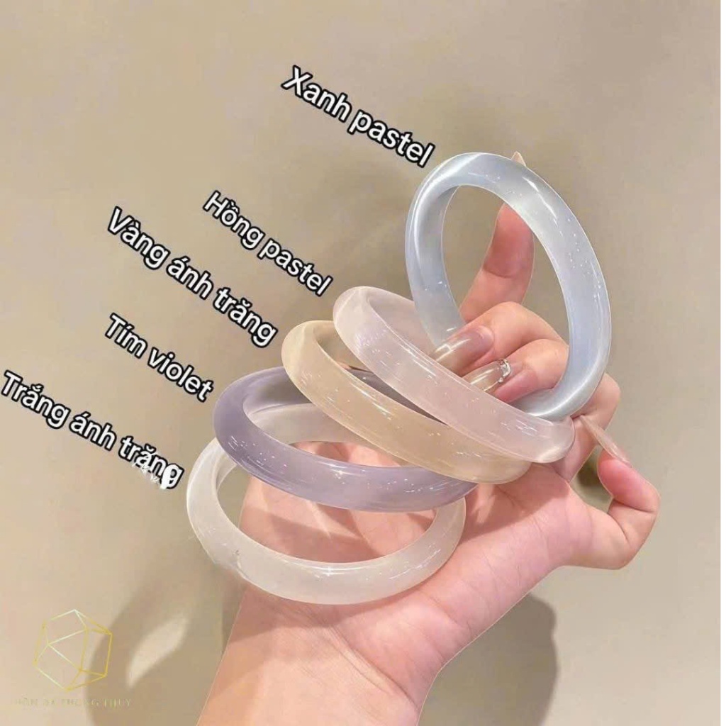 Vòng đá mắt mèo- Bạch Nguyệt quang( 9li)