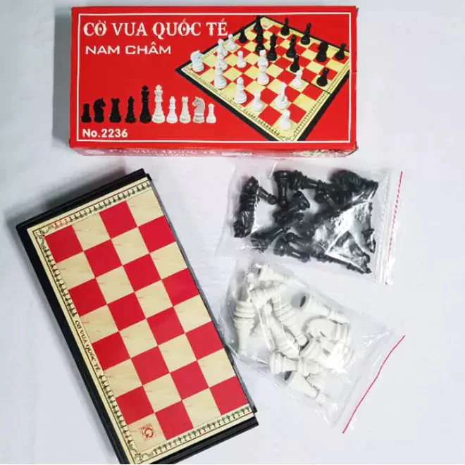 ( Loại đẹp)Bộ cờ vua nam châm cao cấp (28x28cm) Cực đẹp Tiêu Chuẩn Gấp Gọn
