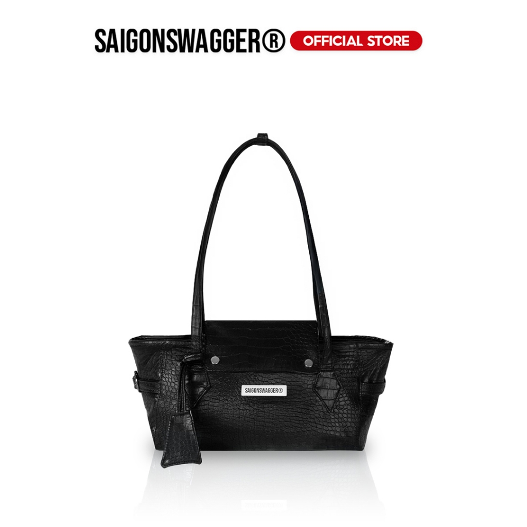 Túi Xách Da SAIGONSWAGGER® SGS “LUNE EMBOSSED” ELEGANT BAG /SMALL/
