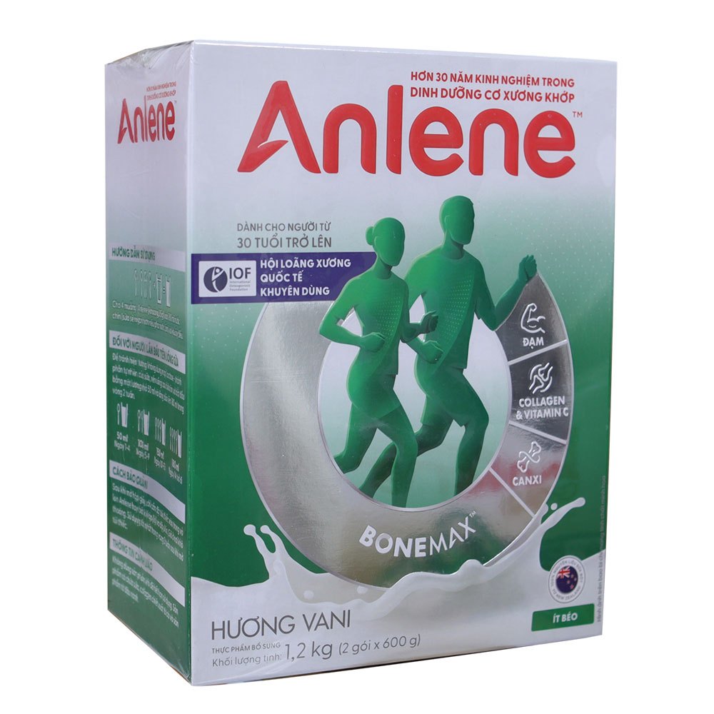 (Mẫu mới, date mới) Sữa bột Anlene 800g 1,2kg hương vani