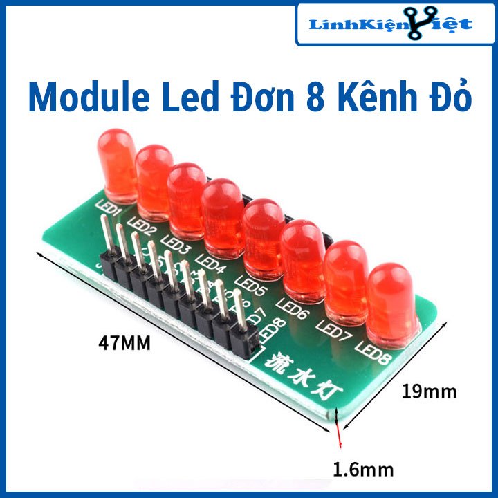 Module Led Đơn 8 Kênh ( Đỏ )