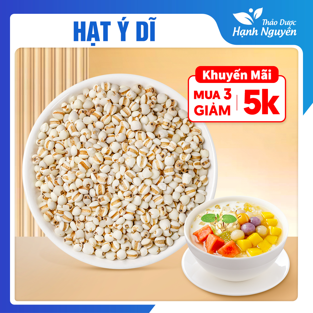 Hạt y dĩ 100g, ý dĩ nếp, hạt bo bo, thơm, bùi, dùng nấu cháo, chè, hầm gà, pha trà, làm bánh