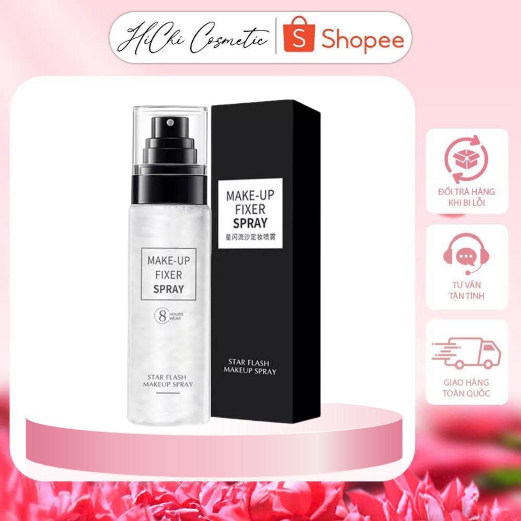 Xịt Khóa Nền Makeup Fixer Spray – Giữ Lớp Trang Điểm Lâu Trôi, Bắt Sáng Tự Nhiên, Kiềm Dầu Hiệu Quả