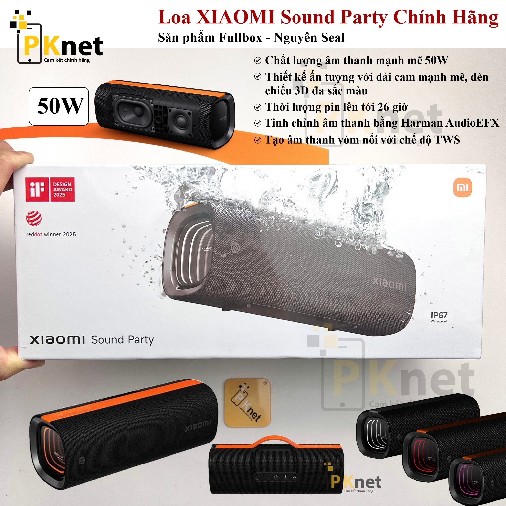 Loa bluetooth Xiaomi Sound Party 50W, Harman AudioEFX Chính Hãng, Fullbox, Nguyên Seal