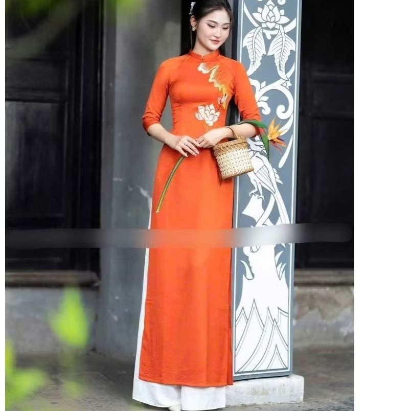 Áo dài lụa tây thi cao cấp ( giá áo)