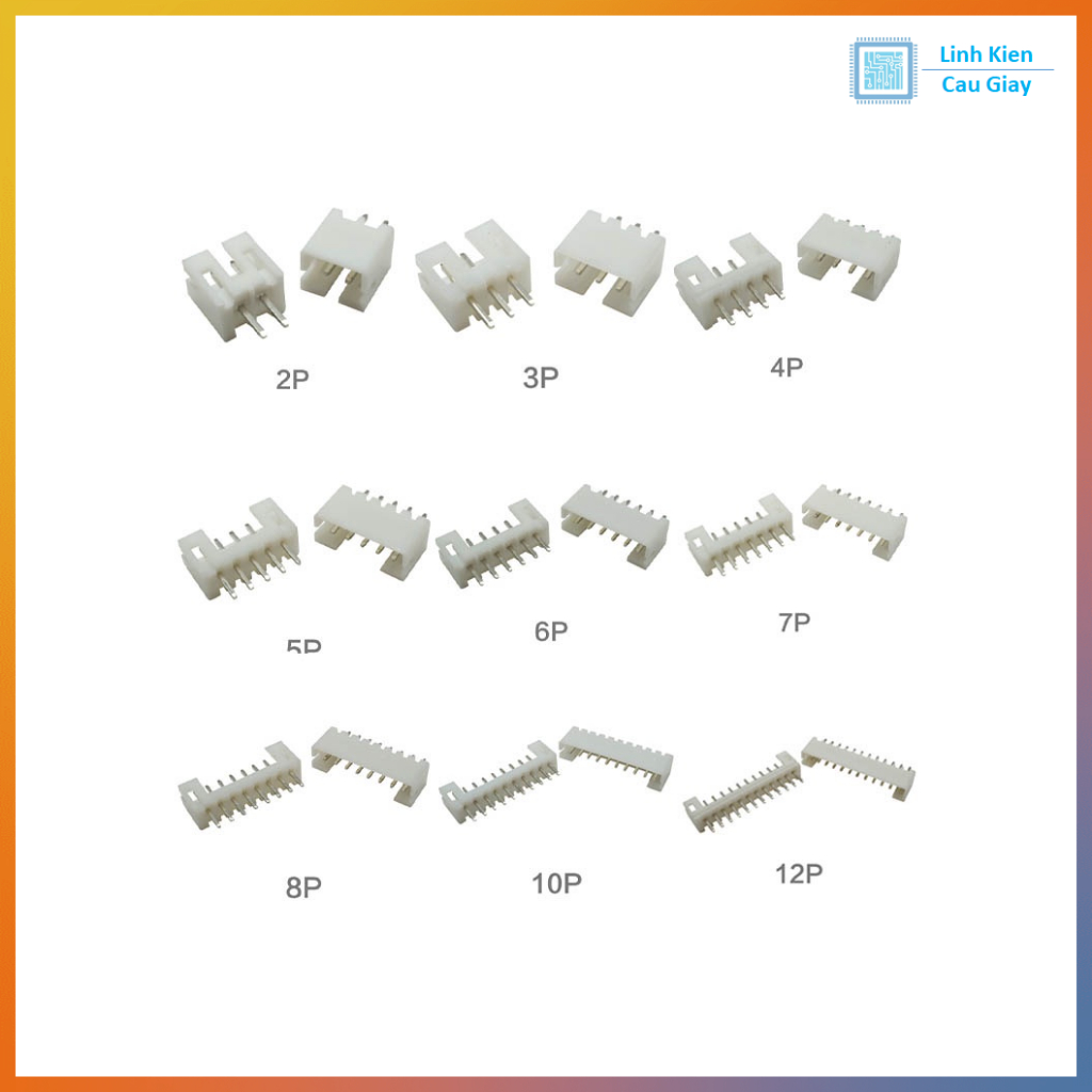 Header XH2.54 Đực Thẳng Tùy Chọn (SL: 10c)
