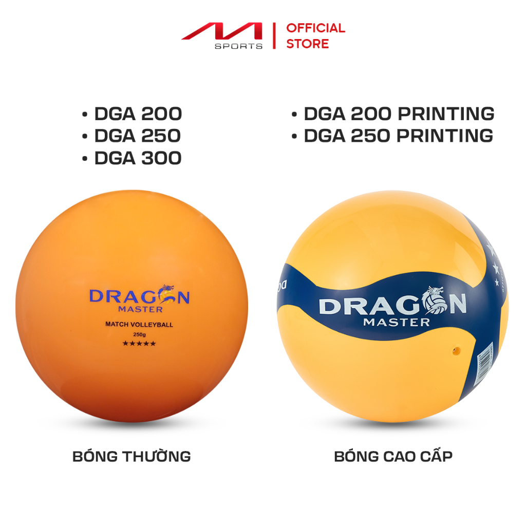 Bóng Chuyền Hơi Dragon Master 200g/250g/300g – Chuẩn Thi Đấu, Mềm Êm, Tròn Đều, Bền Đẹp, Tặng Kim Bơm, Ship Hỏa Tốc (1H)