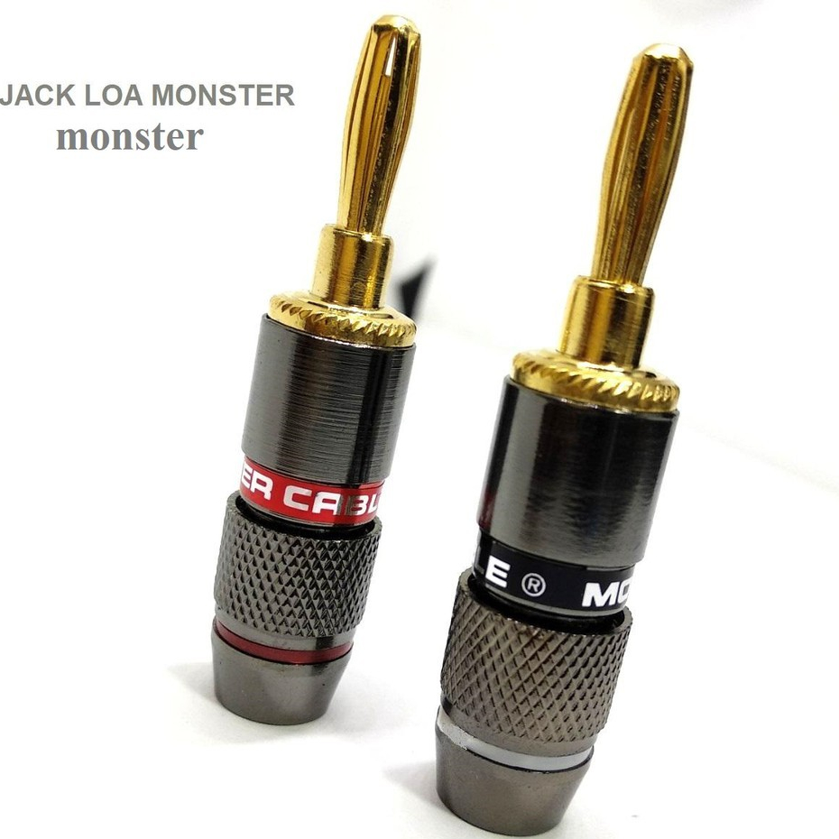 Jack Bắp Chuối Monster ( 1 chiếc ) - Jack bắp chuối monster đỏ đen loại tốt - Jack âm thanh