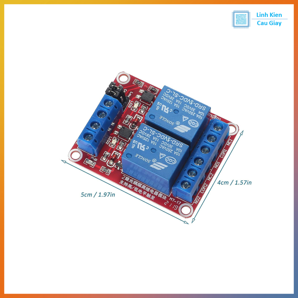 Module 1-2 Relay 5V Có Opto Cách Ly