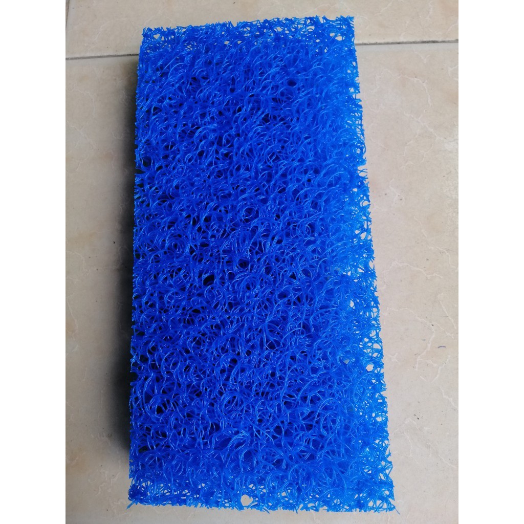 jmat xanh dương, xanh lá non bùi nhùi vật liệu lọc nước, tách phân, dễ vệ sinh cá koi cá cảnh nhiều kích thước dễ cắt