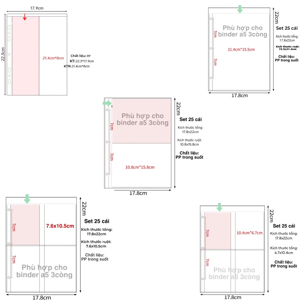 [CÓ SẴN] SHEET A5 WIDE A5+ A5 RỘNG DÀNH CHO BINDER A5 WIDE LƯU TRỮ ẢNH - Cáo nuôi rái cá