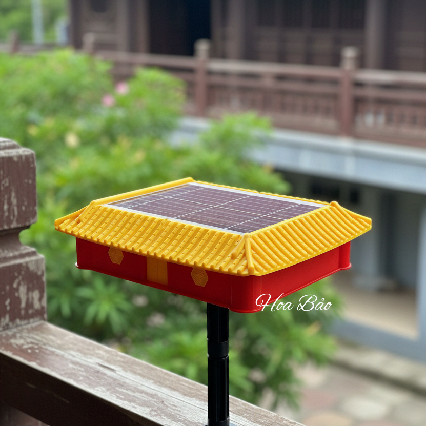 🙏Loại A -  Đài Niệm Phật Năng Lượng Mặt Trời Mái Chùa Cao Cấp - Máy tụng Kinh Địa Tạng năng lượng🙏
