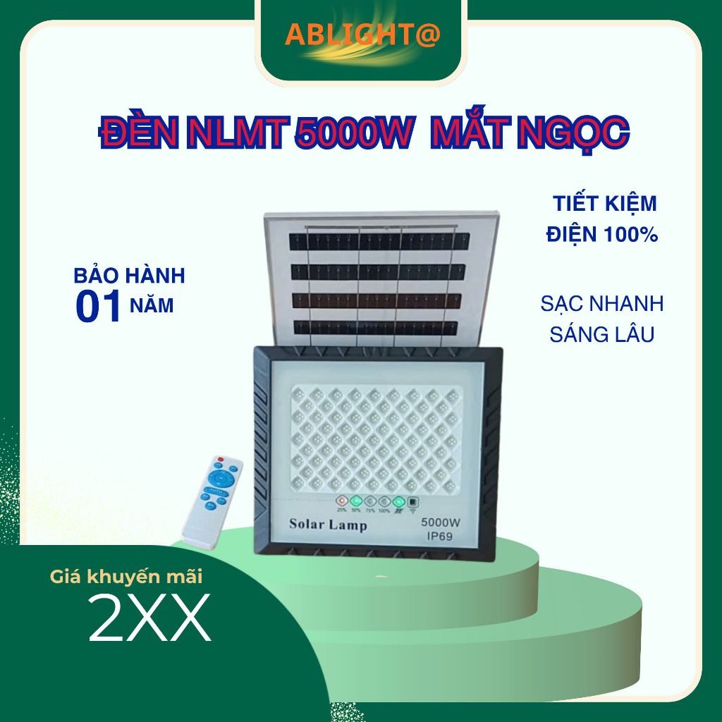 Đèn Năng Lượng Mặt Trời Mắt Ngọc Chống Lóa 5000wTiết Kiệm Điện Năng Kháng Nước Chịu Nhiệt Ngoài Trời