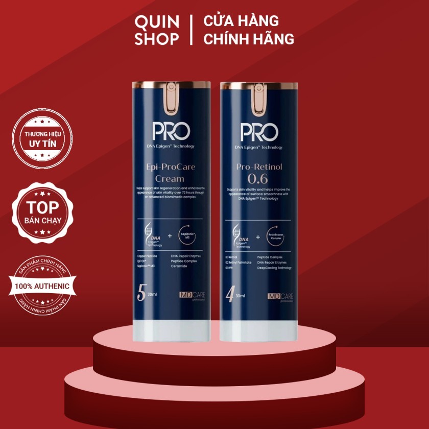 [HÀNG CÔNG TY] Kem Dưỡng Làm Dịu, Trẻ Hóa Da MD Care Epi-ProCare Cream, Pro-Retinol 0.6