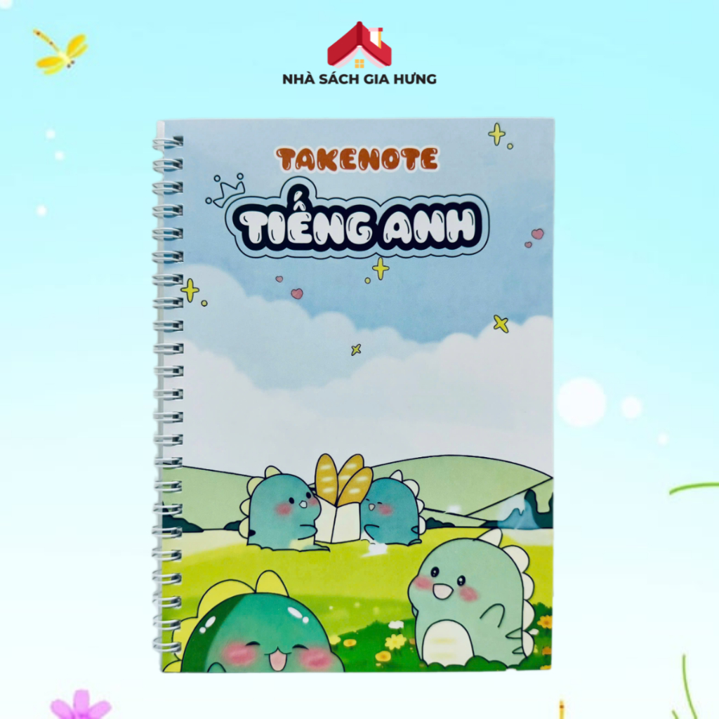 Sổ tay Takenote Tiếng Anh tổng hợp chung từ 2-12 - Khổ giấy lớn (loại 𝗔𝟱)