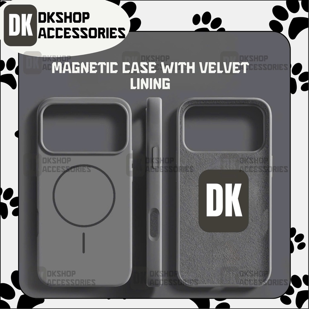 Ốp Lưng i.P Silicone Lót Nhung Mềm Mịn DKshop – Sang Trọng, Bảo Vệ Tối Ưu, Hỗ Trợ Sạc Từ Tính