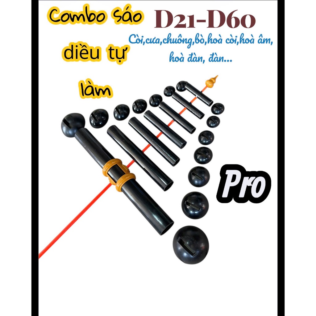 combo sáo nhựa pro d17-d27 tự làm tại nhà