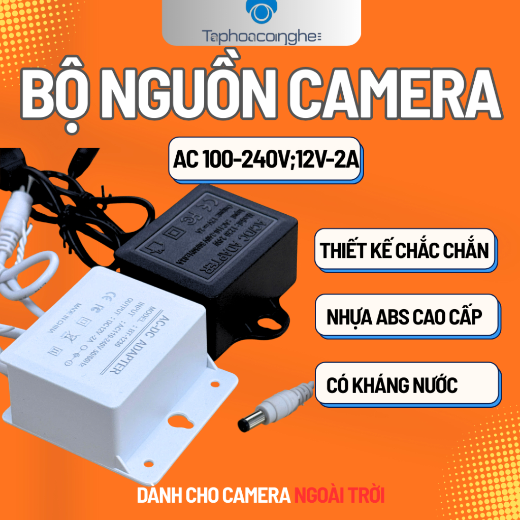 Nguồn Camera YooSee 12V 2A  Chống Nhiễu Ổn Định Điện Áp Dùng Cho Camera An Ninh, Đèn LED, Thiết Bị Điện Tử,  Adapter