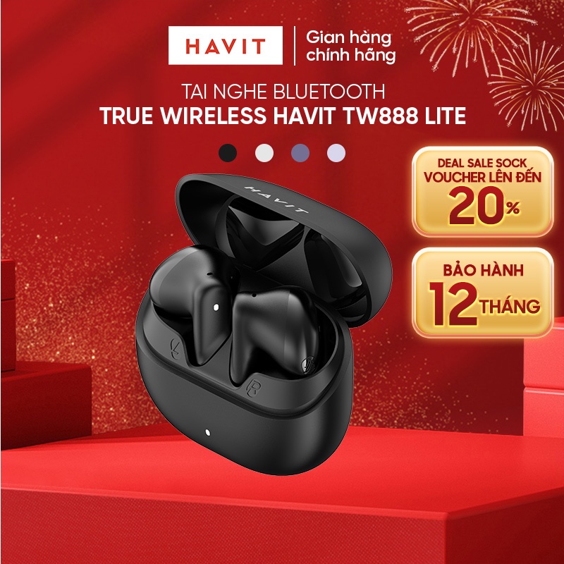 Tai Nghe Không Dây Havit Life 04T - TW888 Mic CaII ENC Hall Switch Bluetooth 6.0