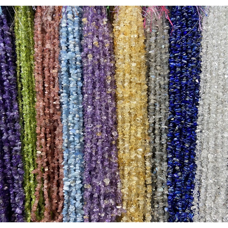Dây vụn thạch anh tự nhiên, dùng làm đồ thủ công handmade vòng tay