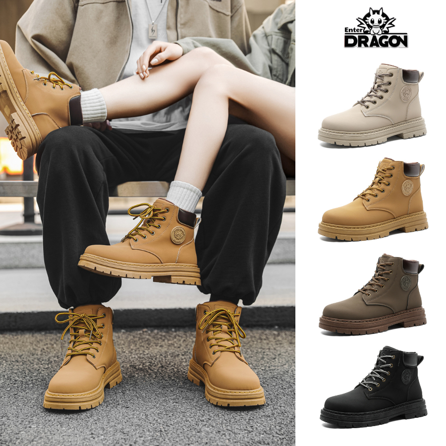 [Phiên bản Ngựa Vui Vẻ] Giày bốt nam nữ cổ cao Martin Boots Enter Dragon chính hãng tăng chiều cao 2026