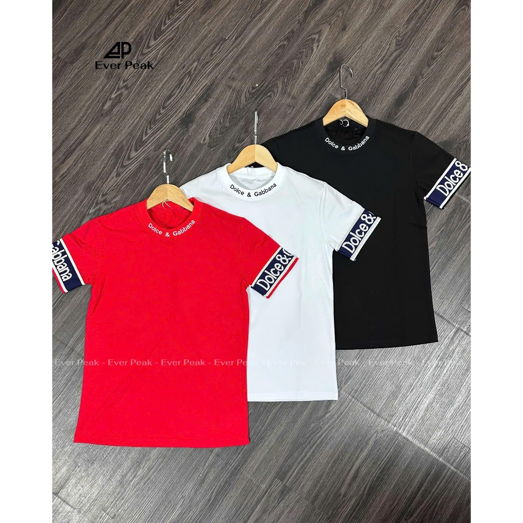 Áo Thun Nam Thêu Chữ Đ0CLE Bo Xanh Vải Cotton Co Giãn Mềm Mại Thoáng Mát AT24 -EverPeak
