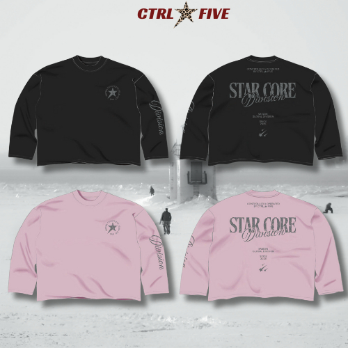 Áo Thun Local Brand CTRL FIVE Star Core Long Sleeve Form BOXY Vải Cotton 2 chiều 270gsm Unisex